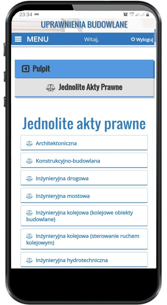 Uprawnienia Budowlane Akty Prawne ON-LINE 8